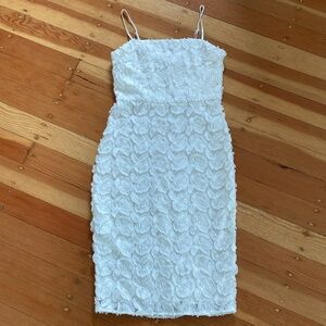 Cooper St White‎ 3D Floral Applique Midi Tank Dress Wedding Special Occasion 6